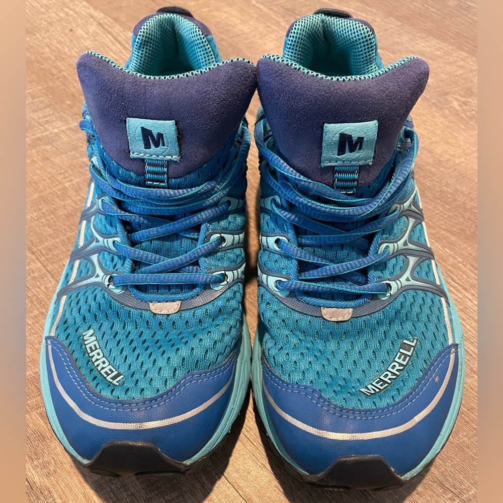 Merrell running shoes.